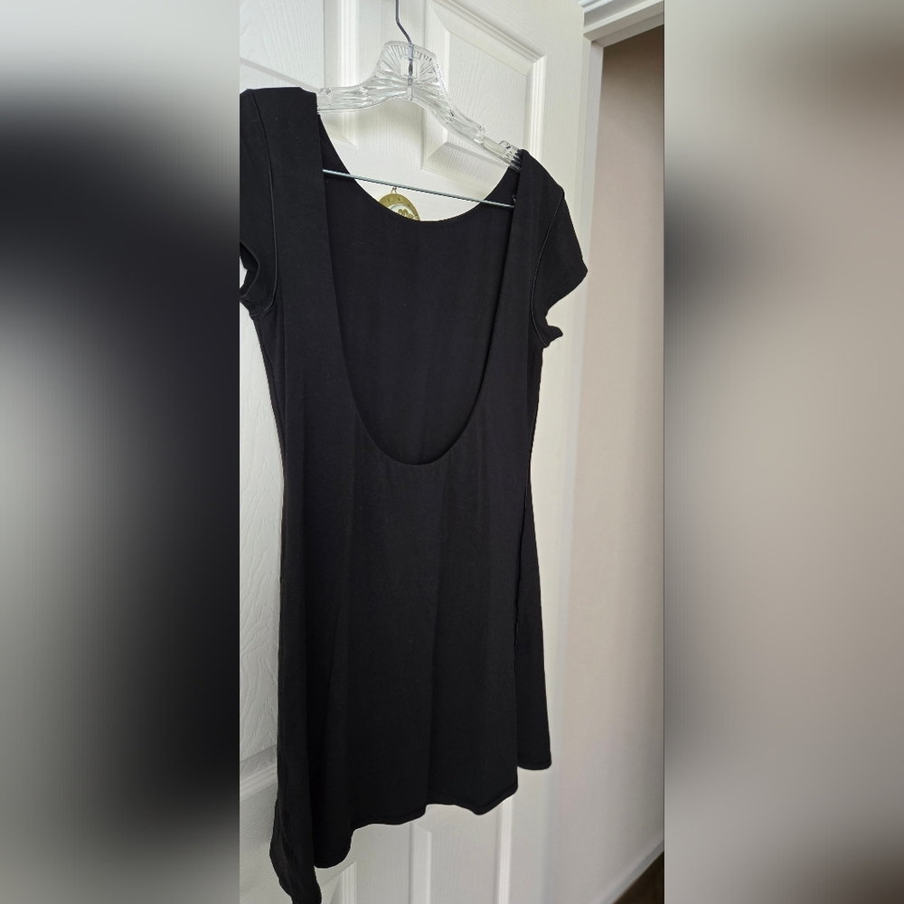 OFFLINE by Aerie Dress Built-In Shorts With Deep Scoup Back, Black,  Size L - Picture 2 of 7